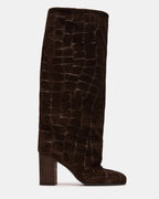 DELIA DARK BROWN SUEDE - DARK BROWN SUEDE / 5