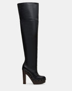 DELMIRA BLACK LEATHER - BLACK LEATHER / 5