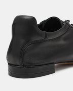 DELPHY LACE-UP BLACK LEATHER