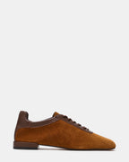 DELPHY LACE-UP TAN SUEDE - TAN SUEDE / 5