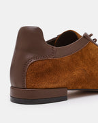 DELPHY LACE-UP TAN SUEDE