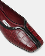 DORELIA BURGUNDY CROCODILE LEATHER