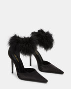 ELUSIVE BLACK SATIN