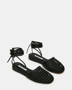 FLUTTER BLACK LEATHER