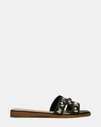 HADYN STUDS BLACK LEATHER - BLACK LEATHER / 5