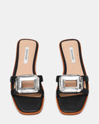 HALETTE BLACK LEATHER