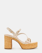 JAYCE WHITE RAFFIA - WHITE / 5