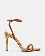 JYPSEY CHESTNUT SUEDE RAFFIA - CHESTNUT SUEDE / 5