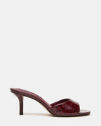 KENDRIX OSTRICH DARK CHERRY LEATHER - WINE LEATHER / 5