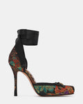 LARINA BLACK MULTI BROCADE