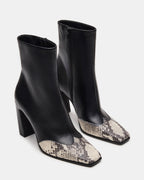 LYLE CUIR NOIR AVEC EFFET SERPENT