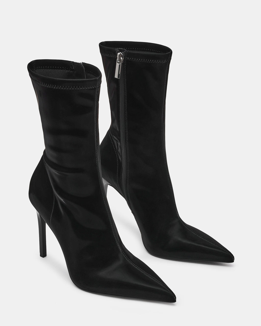 MACKENA BLACK TECHNO SATIN