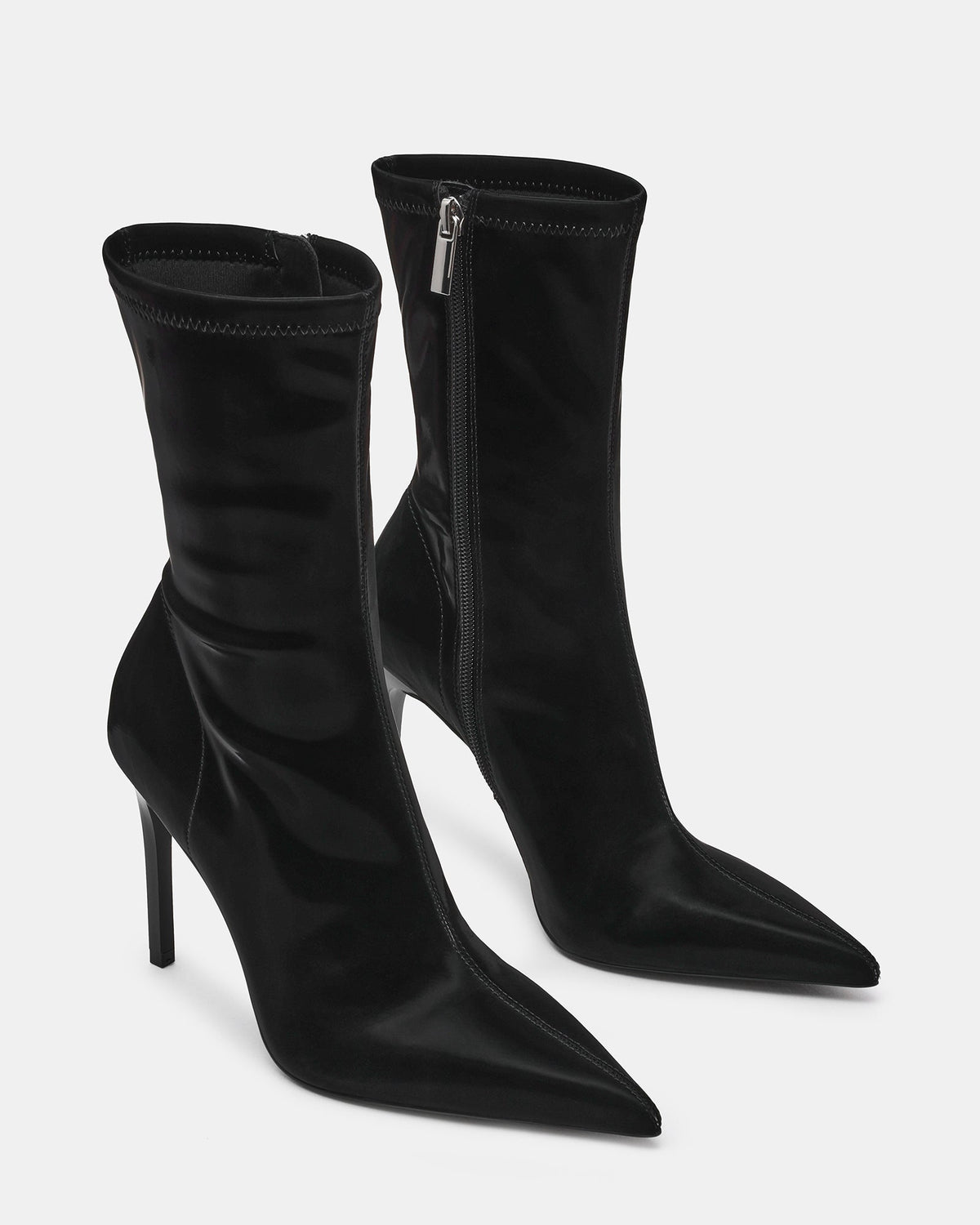 MACKENA BLACK TECHNO SATIN
