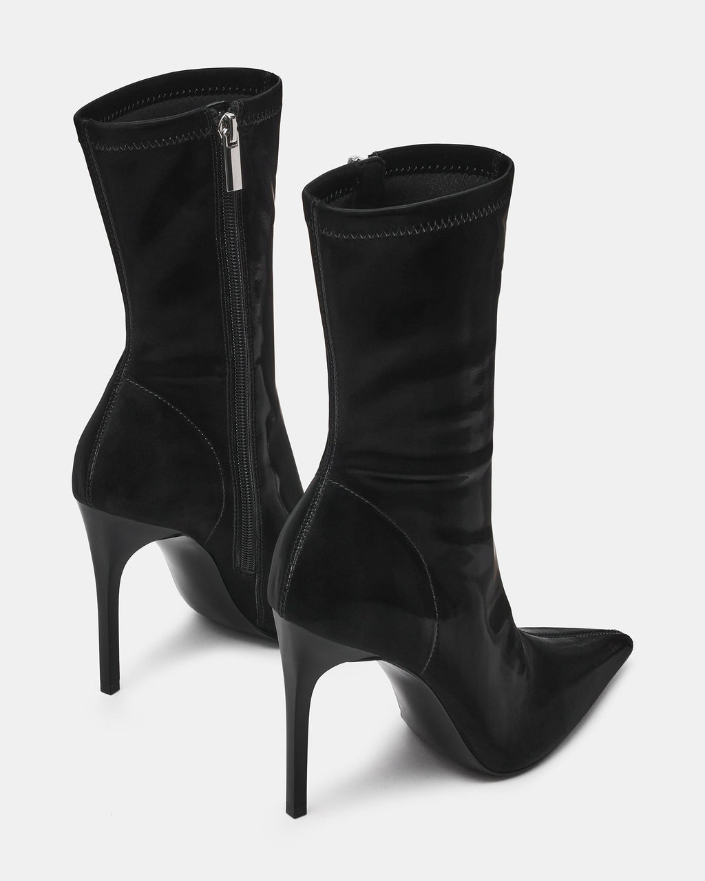 MACKENA BLACK TECHNO SATIN
