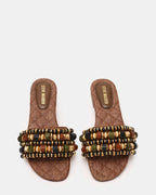 MARIKA PERLES RAPHIA MARRON