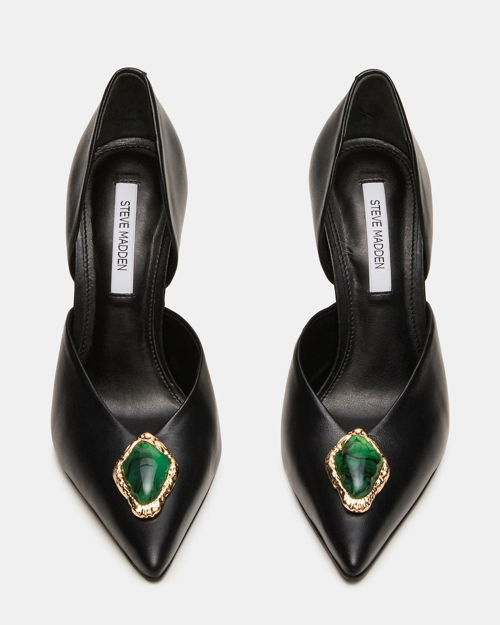 NYSA STONE BLACK LEATHER