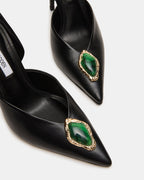 CUIR NOIR NYSA STONE
