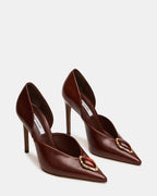 CUIR MARRON NYSA STONE