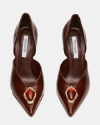 CUIR MARRON NYSA STONE