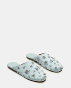 PEARSON STRASS SATIN BLEU
