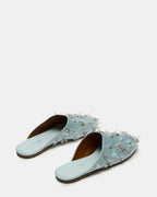 PEARSON STRASS SATIN BLEU
