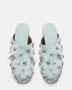 PEARSON STRASS SATIN BLEU
