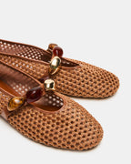 RAFFIA MARRON POPPIN