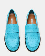 RONIE AUTRUCHE TURQUOISE CUIR