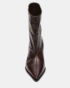 CUIR D'AUTRUCHE MARRON STARLA