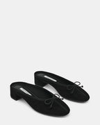 MULE STEFFI SUÈDE NOIR