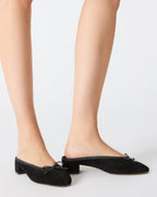 MULE STEFFI SUÈDE NOIR