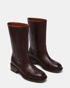 CUIR MARRON ÉGARÉ