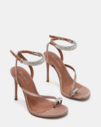 TIA SATIN MOCHA STRASS