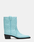 CUIR TURQUOISE AUTRUCHE VINNY