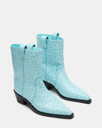 CUIR TURQUOISE AUTRUCHE VINNY