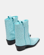 CUIR TURQUOISE AUTRUCHE VINNY