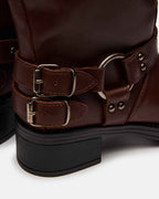 ASTOR BROWN LEATHER WIDE CALF